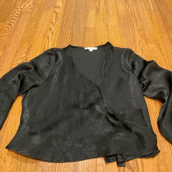 MENDOCINO BLACK SATIN TOP - Picture 11 of 15